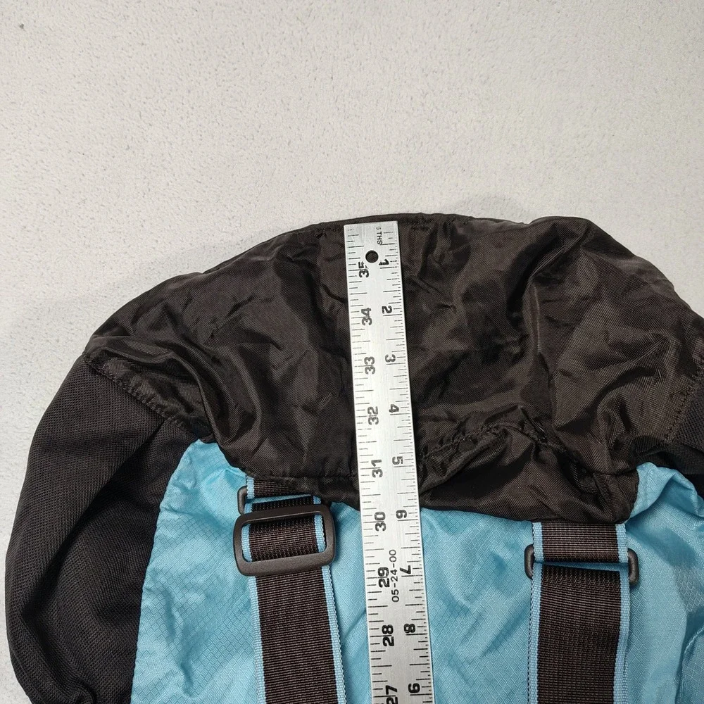 Sherpani Tote Backpack Blue Brown Packable VIA Nylon Lightweight Travel Womens - Picture 6 of 13